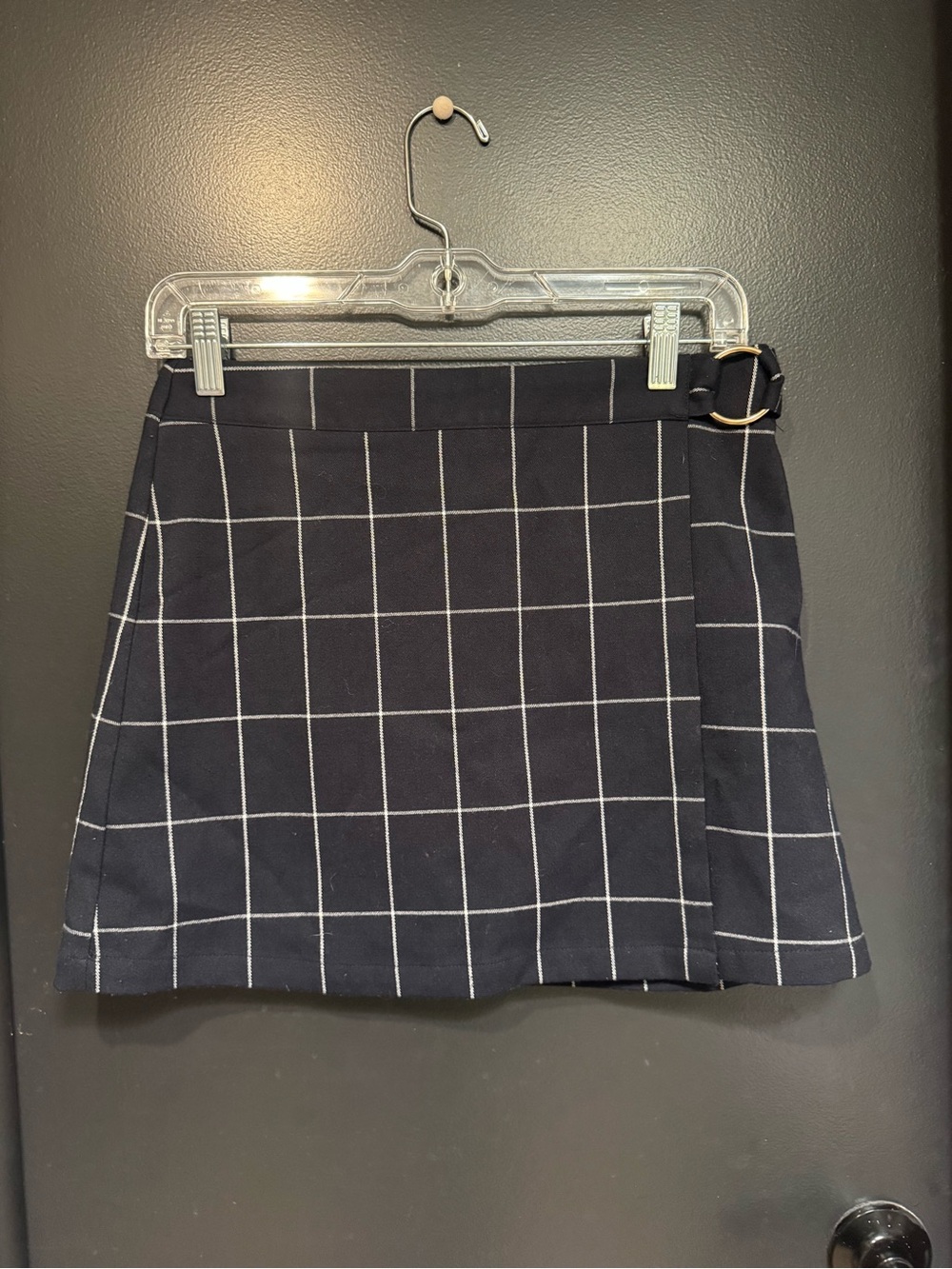 Clueless 90s Y2K Skirt Forever 21 Navy & White Plaid Mini Skirt